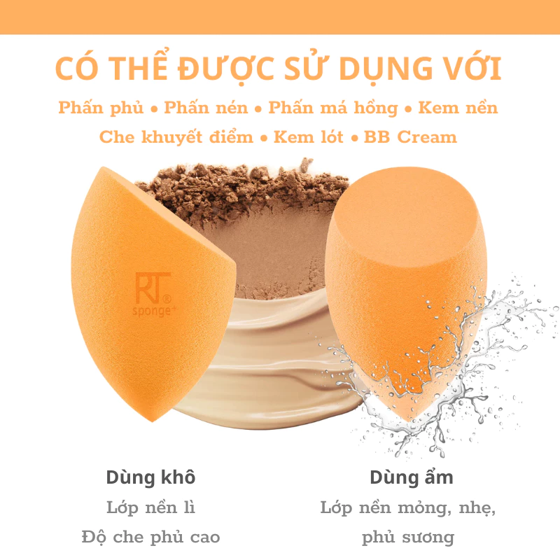Mút Tán Kem Nền RT REAL TECHNIQUES Miracle Complexion 91566